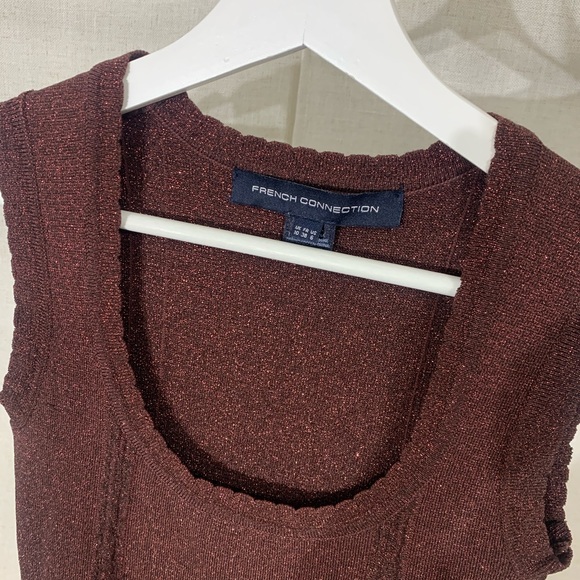 FRENCH CONNECTION Dani Lurex Knits in Bitter Plum - Picture 7 of 8